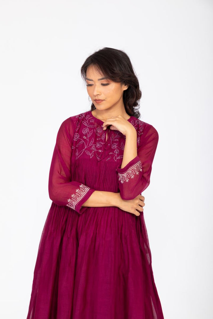 PURPLE ROSEWOOD KURTA SET