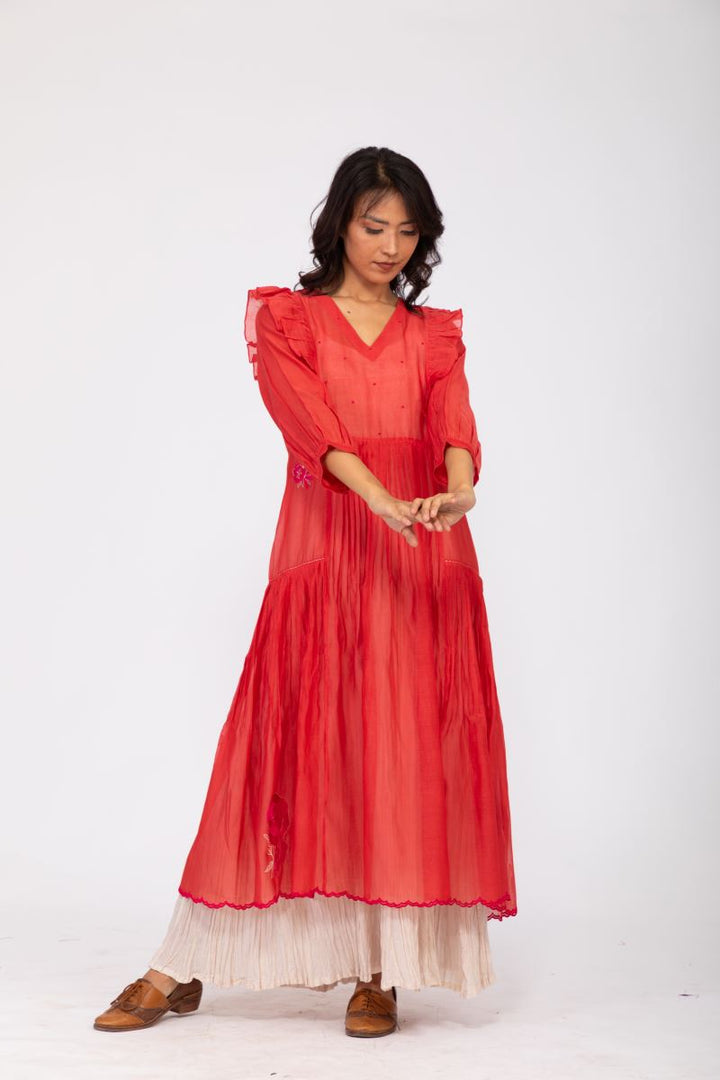 TANGERINE GULHAAD DRESS