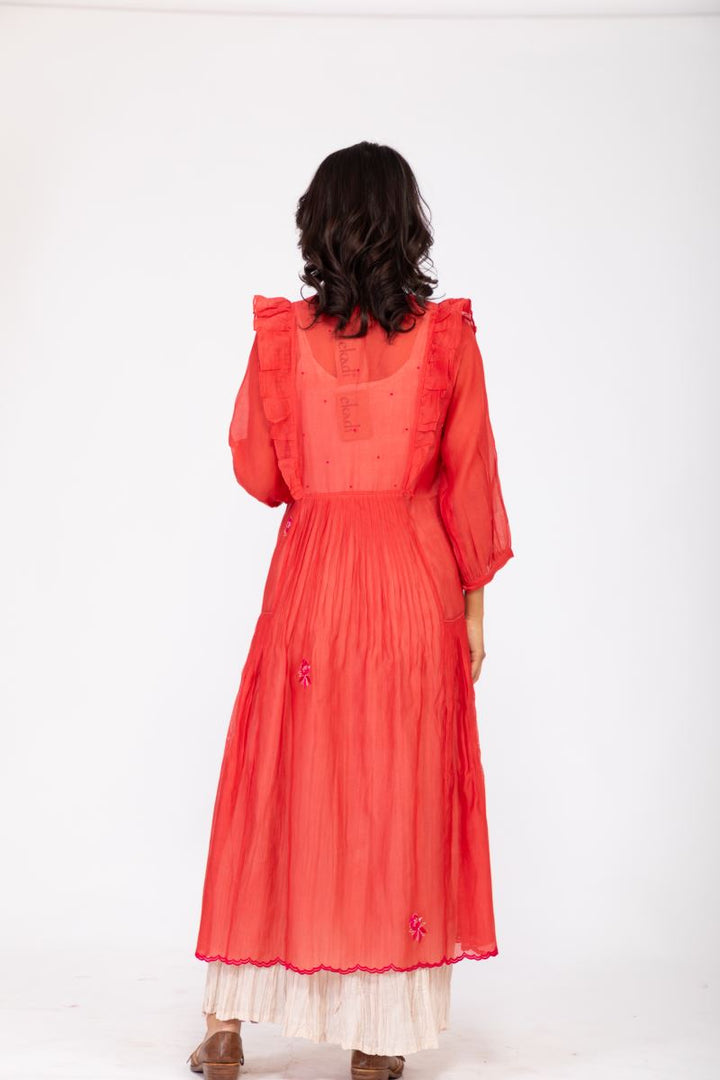 TANGERINE GULHAAD DRESS