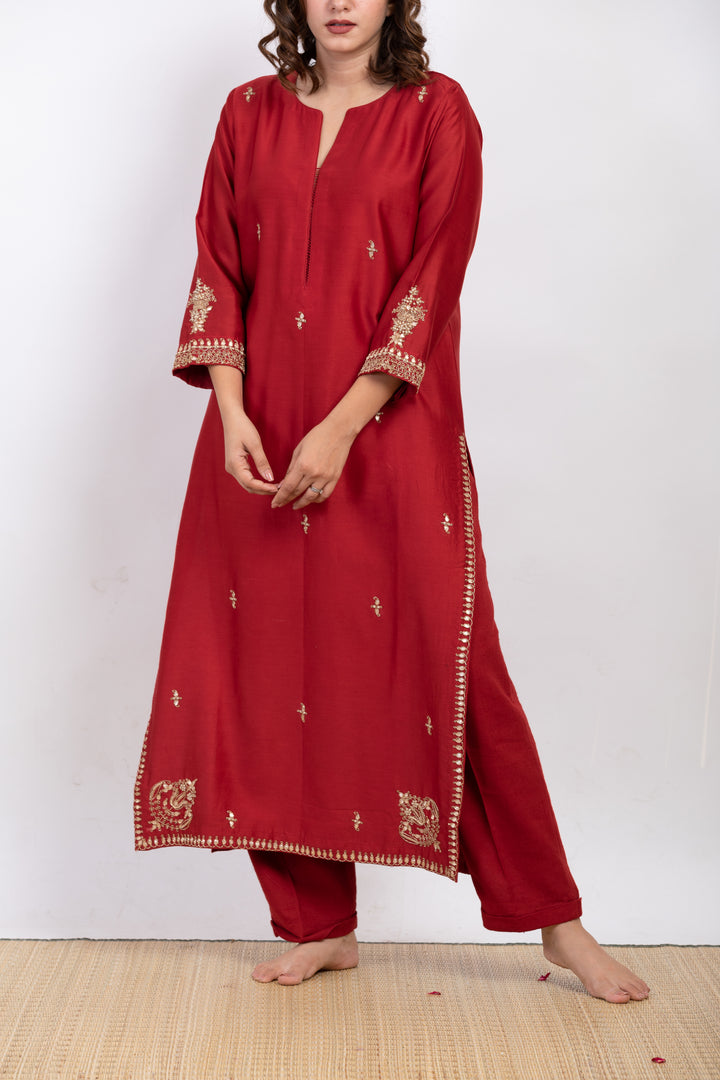GAUTIMI EMBROIDERED KURTA SET