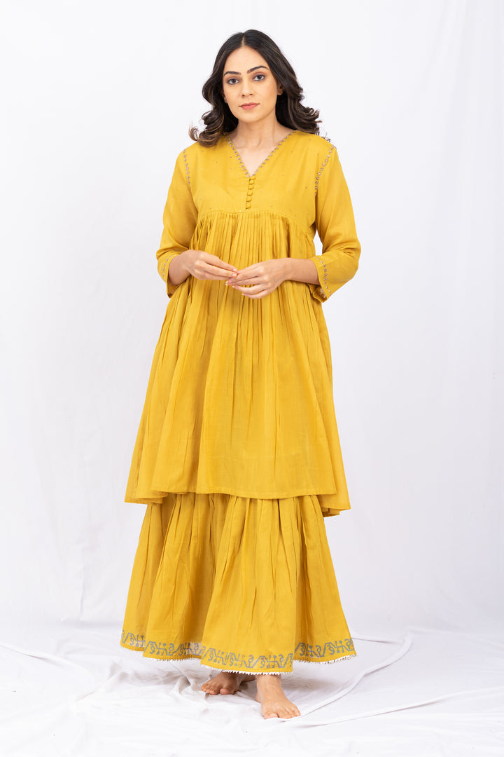 PEELO AMBI SHARARA SET