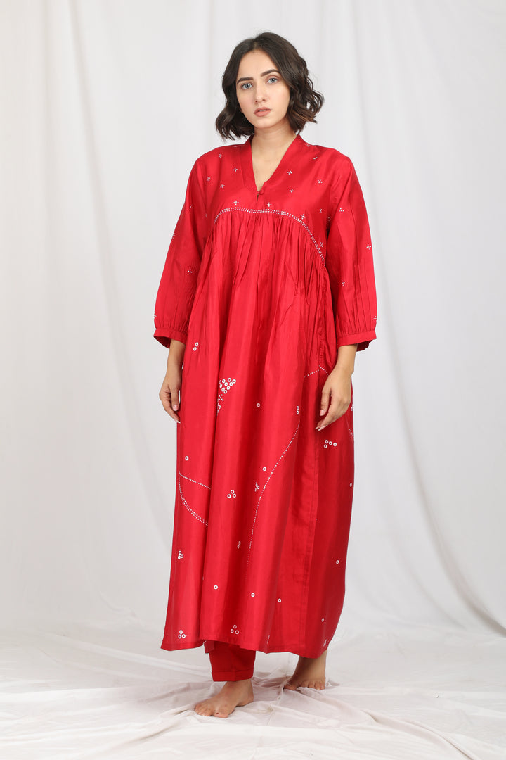 TAARA SILK OVERLAY CO-ORD SET