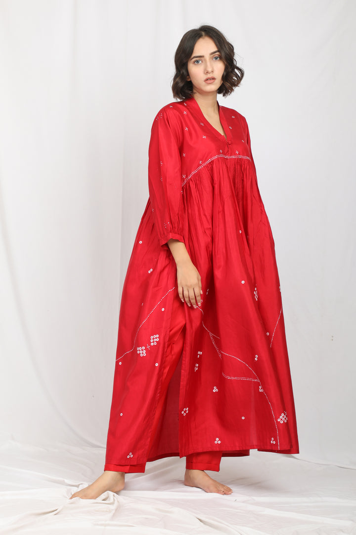 TAARA SILK OVERLAY CO-ORD SET