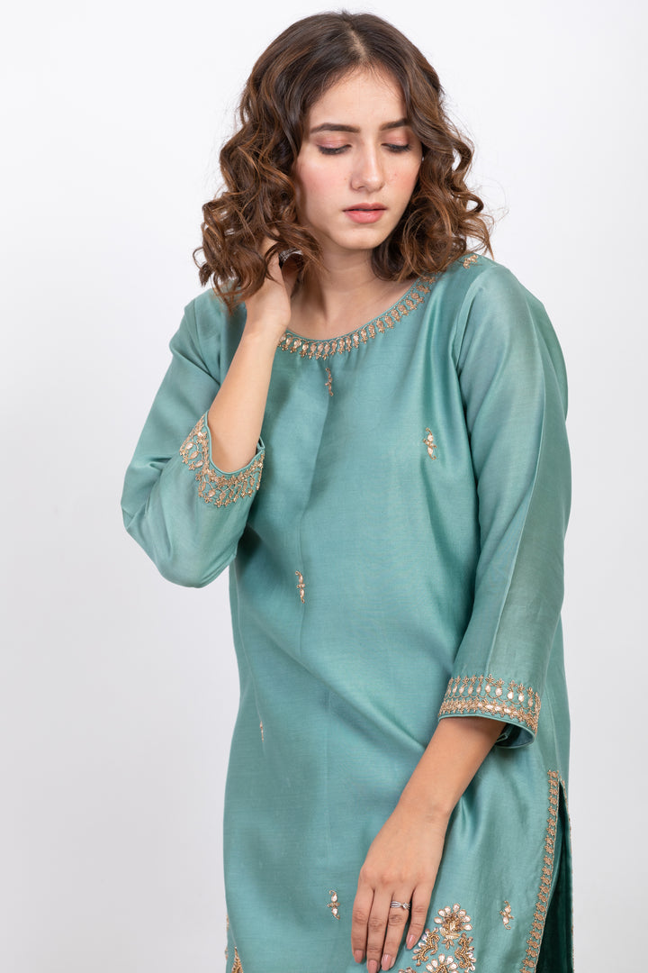 JAYA EMBROIDERED SHARARA SET