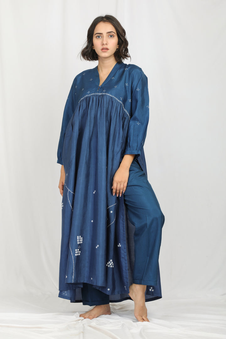 NEERJAA SILK OVERLAY CO-ORD SET