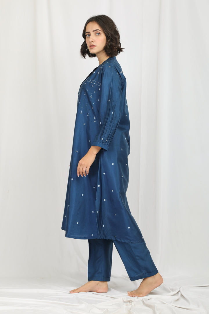ANJUM SILK OVERLAY  CO-ORD SET