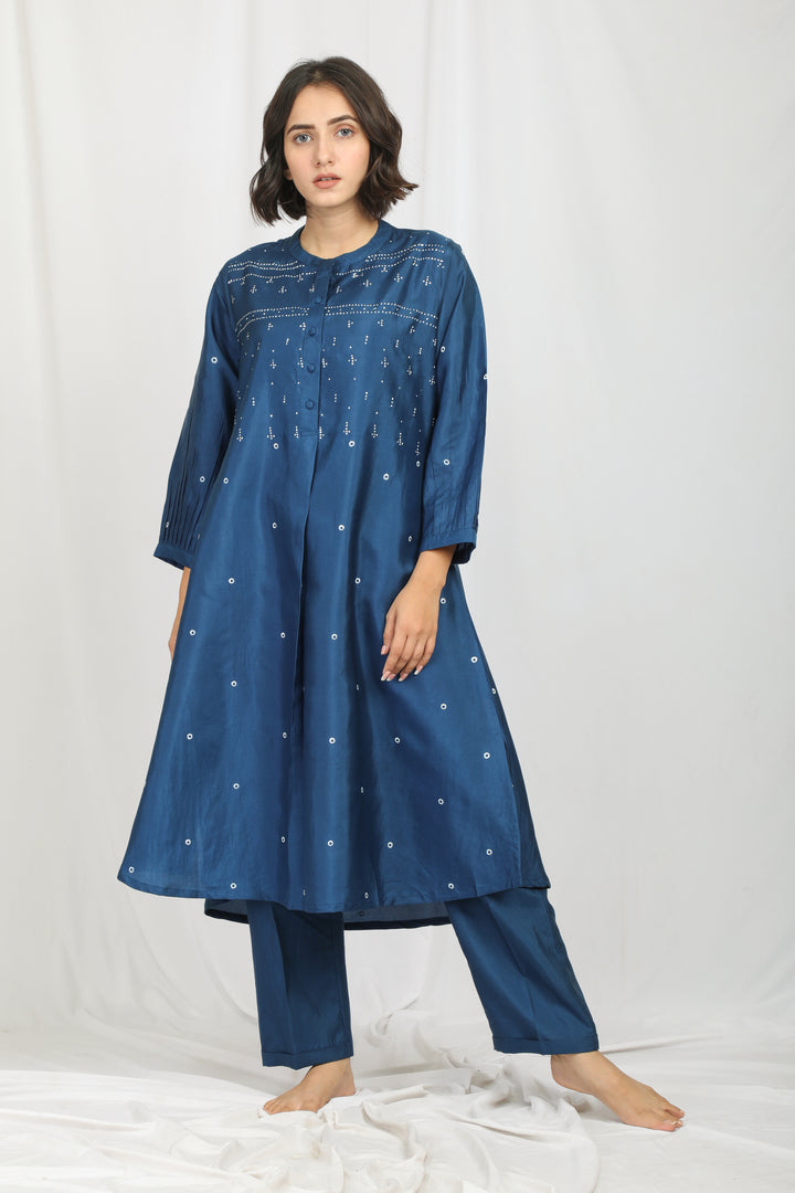 ANJUM SILK OVERLAY  CO-ORD SET