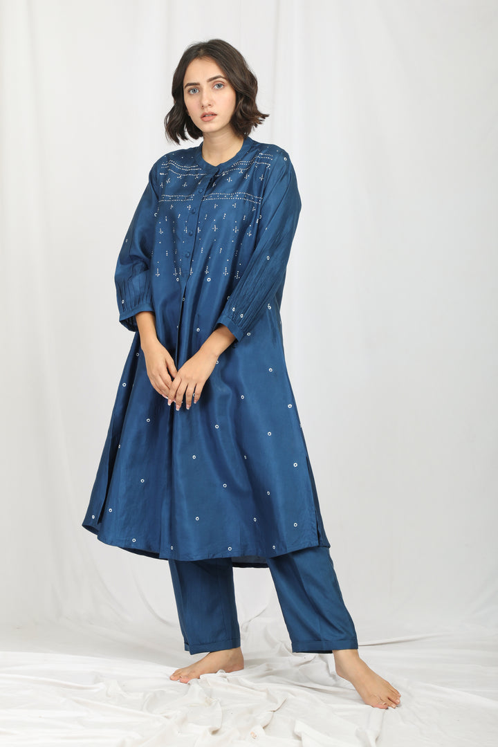 ANJUM SILK OVERLAY  CO-ORD SET