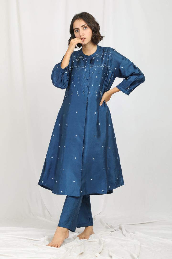 ANJUM SILK OVERLAY  CO-ORD SET