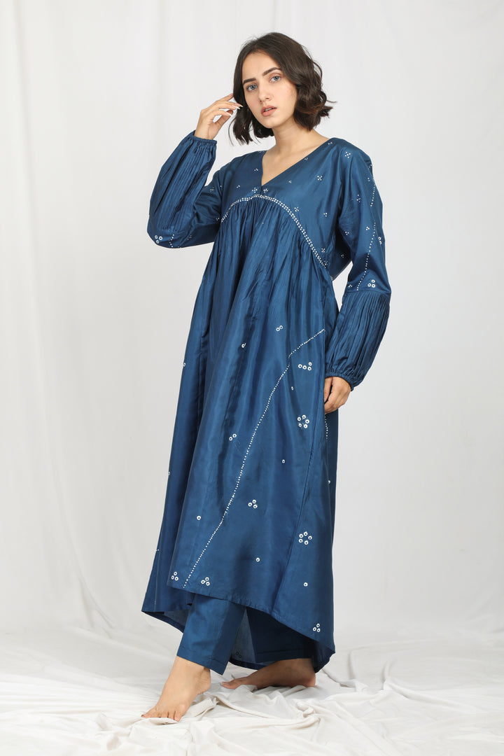 VIRIJAH SILK OVERLAY CO-ORD SET