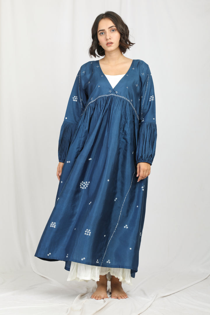 VEDIKA SILK OVERLAY  SET