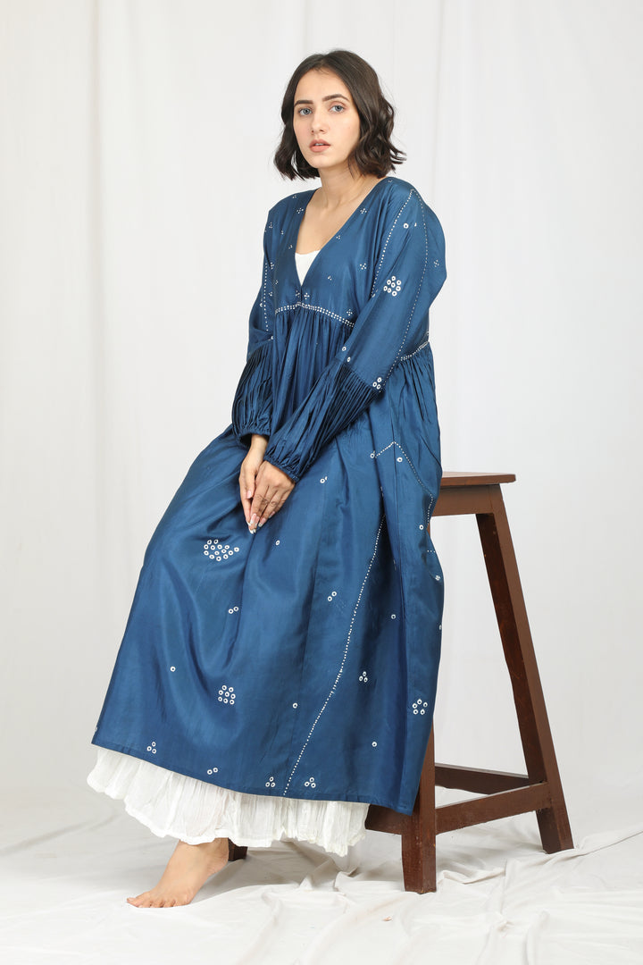VEDIKA SILK OVERLAY  SET