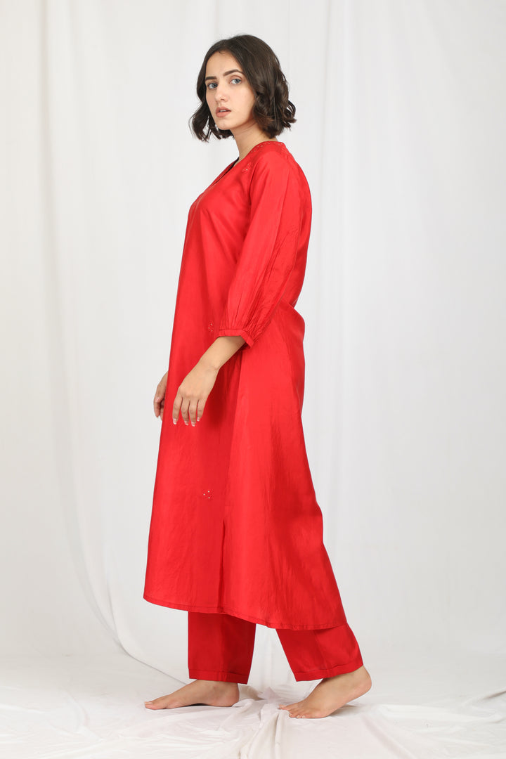 SARAH SILK KURTA SET