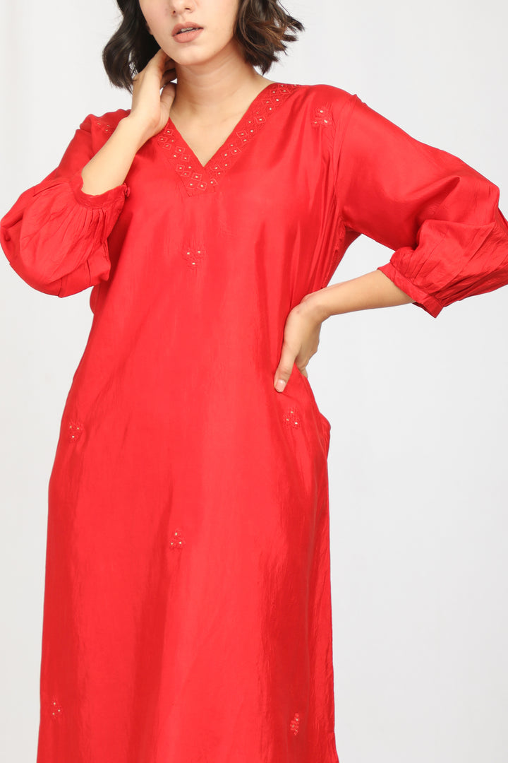 SARAH SILK KURTA SET