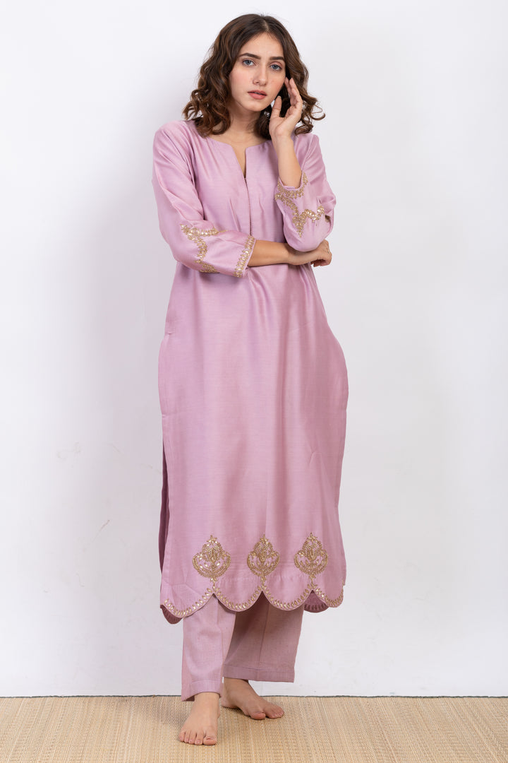 AARJAVE EMBROIDERED KURTA SET