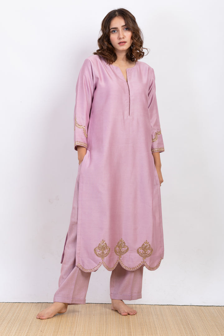 AARJAVE EMBROIDERED KURTA SET