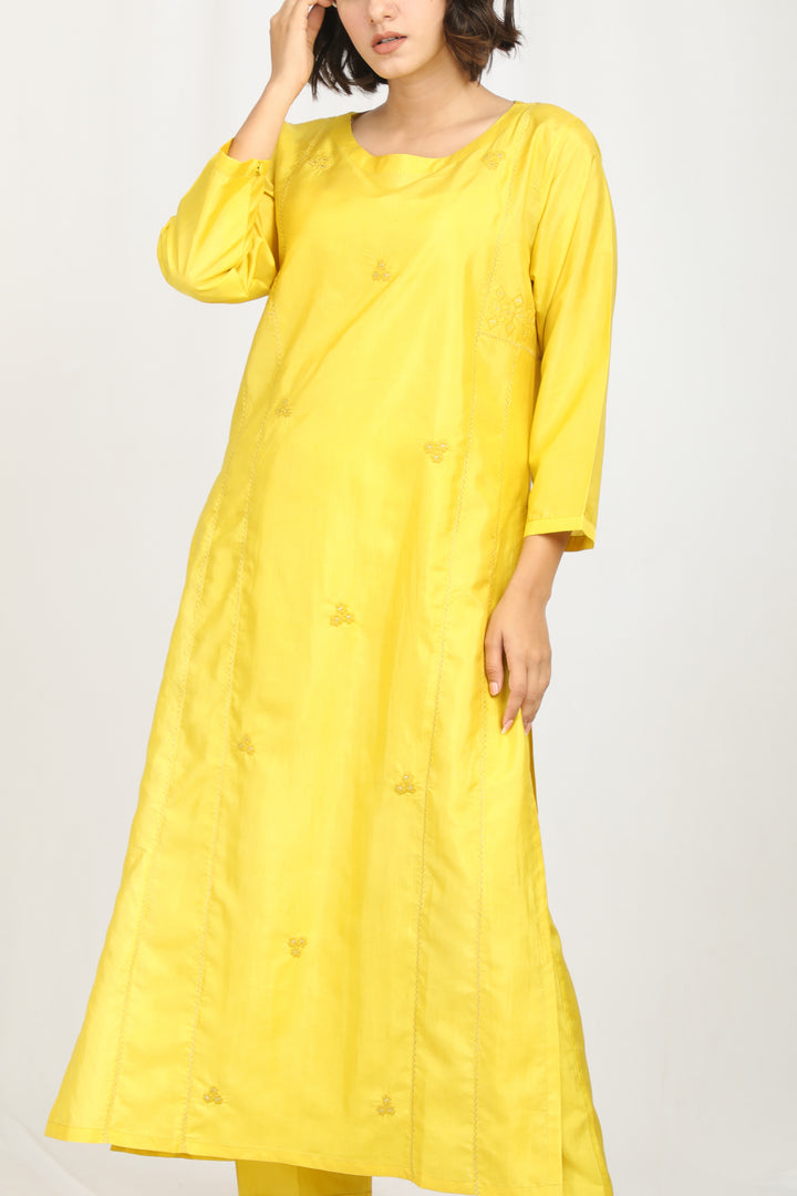 FAIZAH SILK KURTA SET