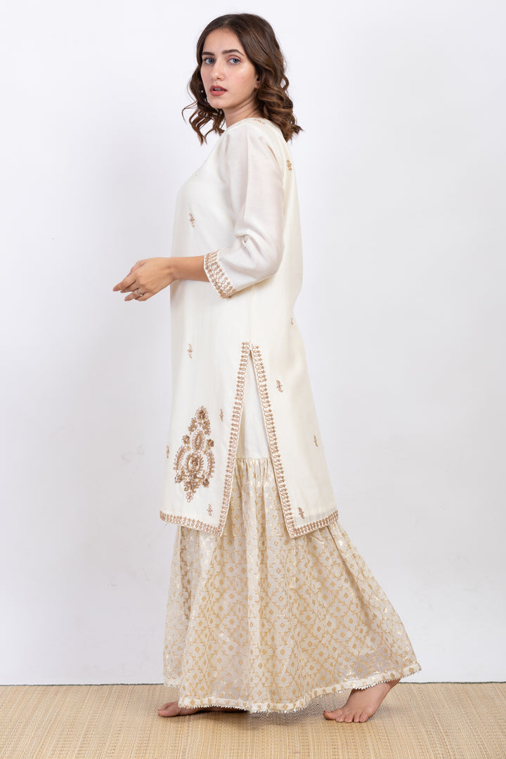 SHAILEE EMBROIDERED SHARARA SET