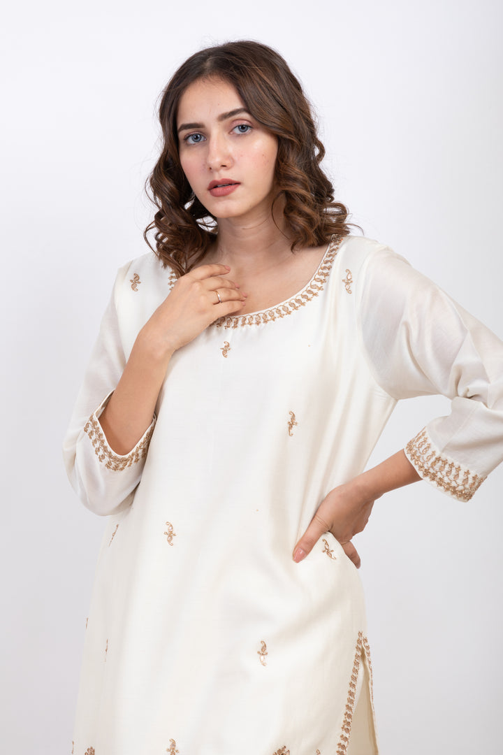 SHAILEE EMBROIDERED SHARARA SET