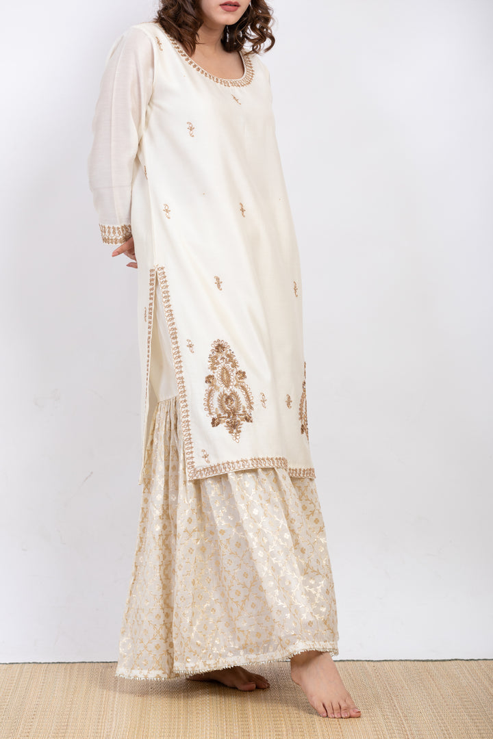 SHAILEE EMBROIDERED SHARARA SET
