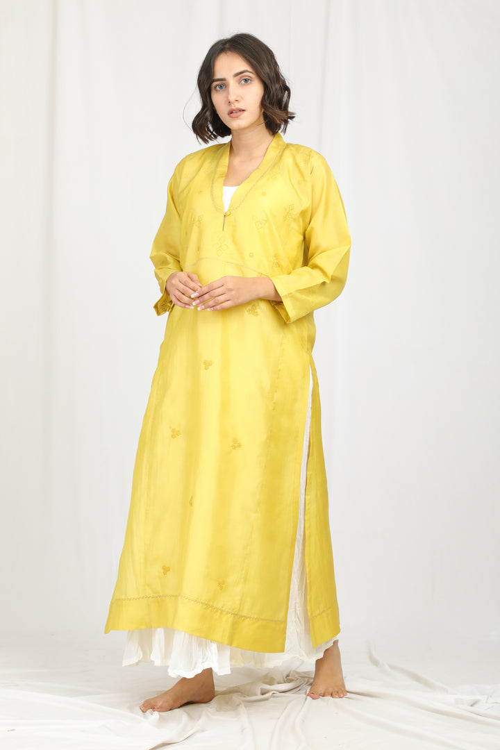 ASHWINI SILK OVERLAY SET