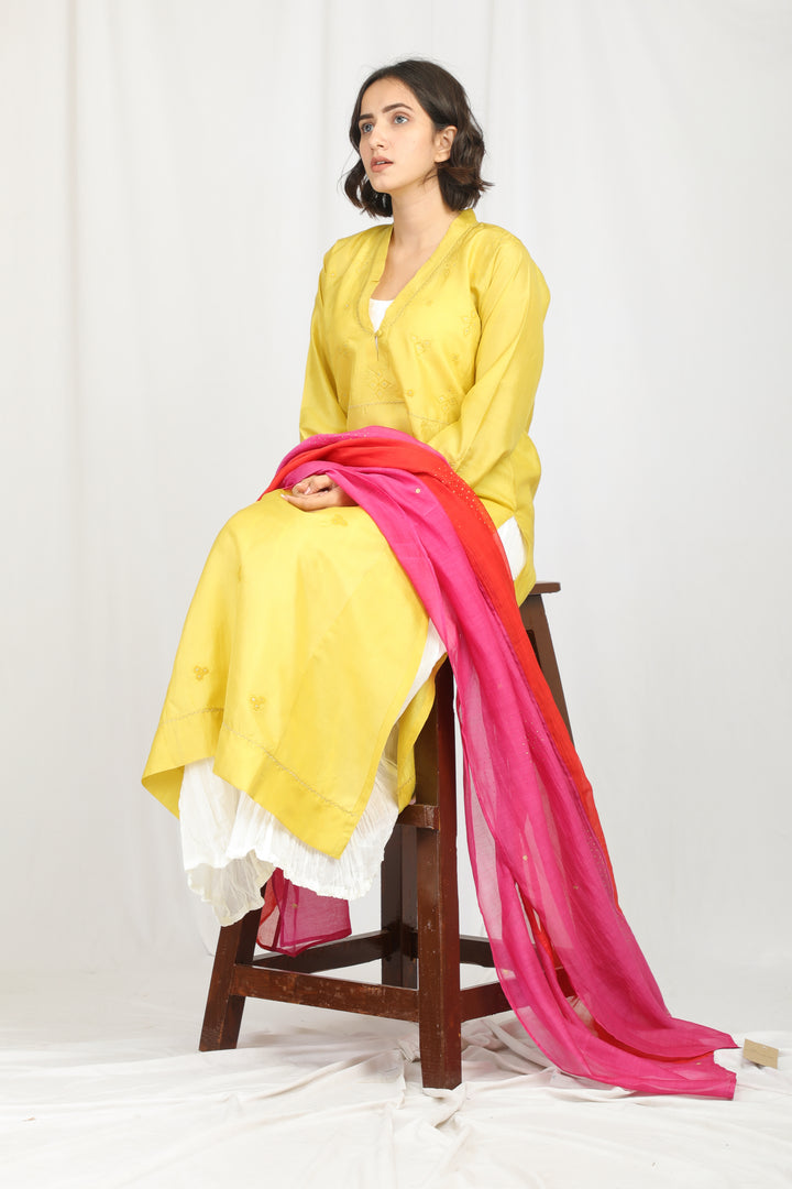ASHWINI SILK OVERLAY SET