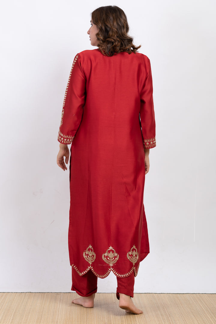 APRAJITAA EMBROIDERED KURTA SET