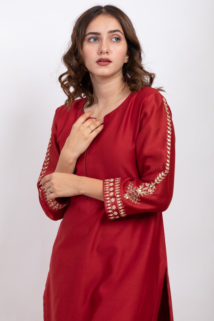 APRAJITAA EMBROIDERED KURTA SET