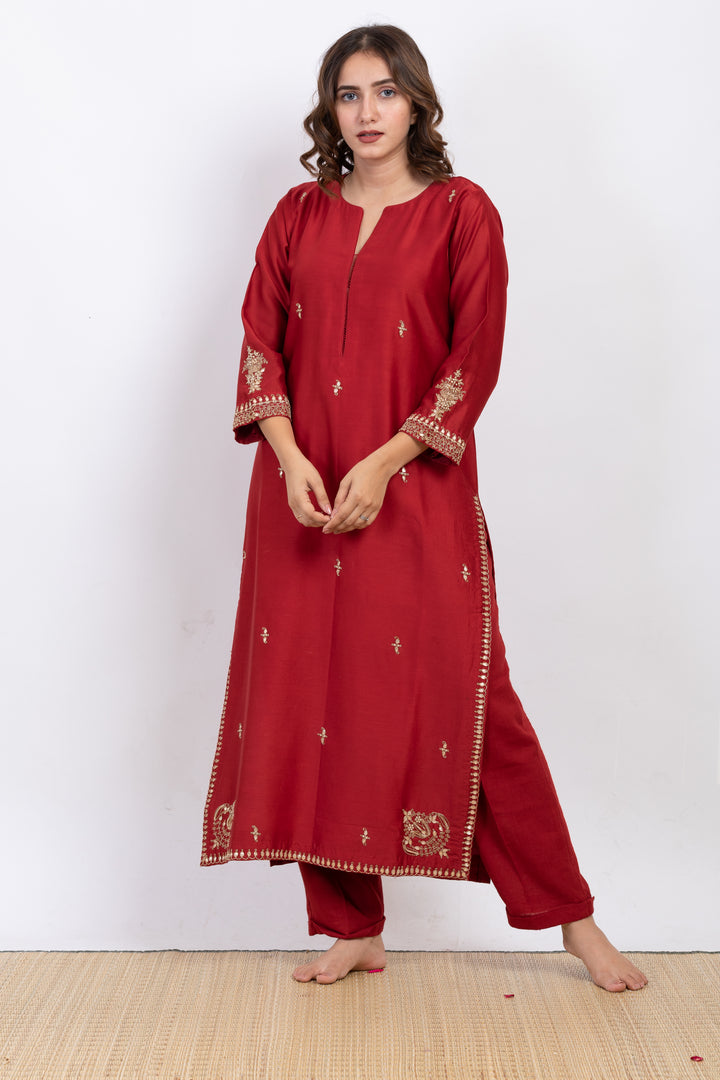 GAUTIMI EMBROIDERED KURTA SET