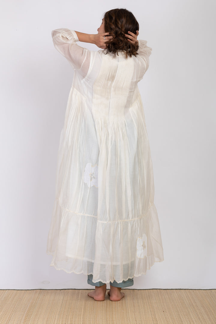 SHELLY SUMMER SILK OVERLAY DRESS