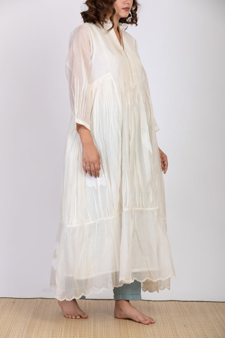 SHELLY SUMMER SILK OVERLAY DRESS