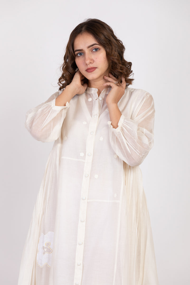 MARIE SILK OVERLAY DRESS