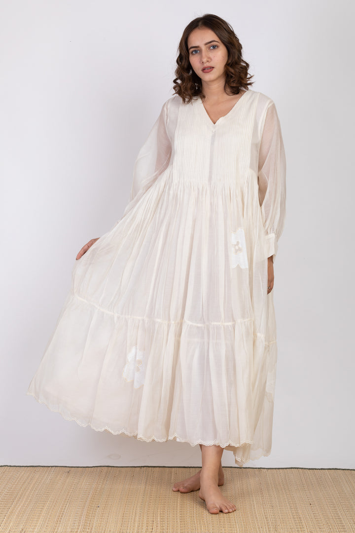 REILEY SILK OVERLAY DRESS