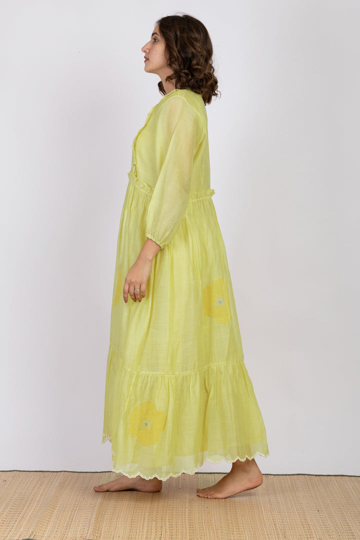 MEGHAN SILK OVERLAY DRESS