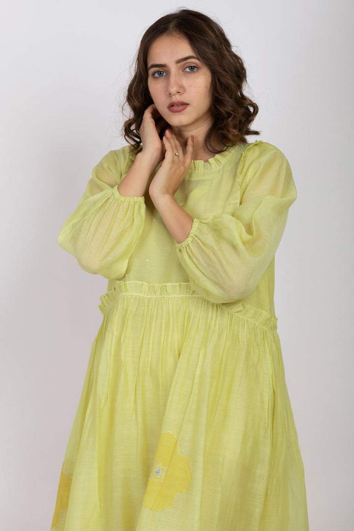 MEGHAN SILK OVERLAY DRESS