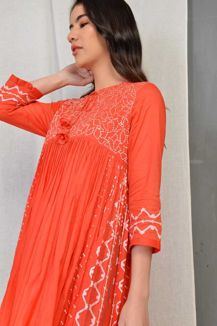 MARGERET SUMMER PLEATED DRESS SET