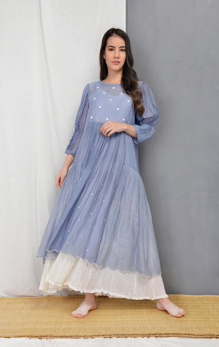 HEATHER SILK OVERLAY DRESS