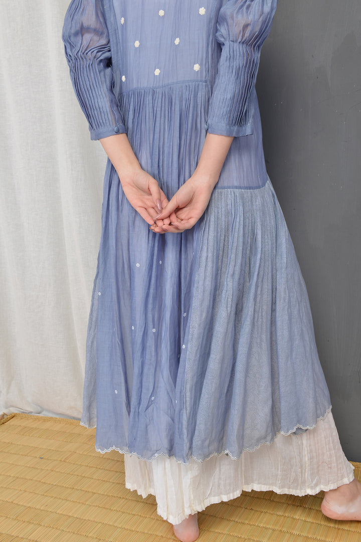 HEATHER SILK OVERLAY DRESS
