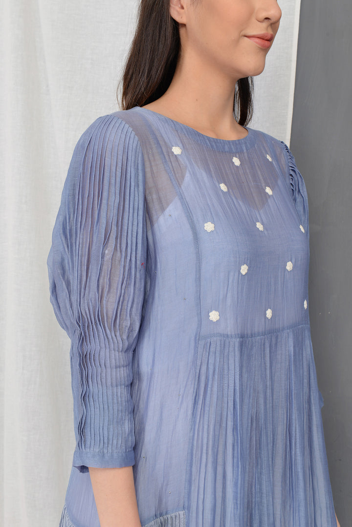 HEATHER SILK OVERLAY DRESS