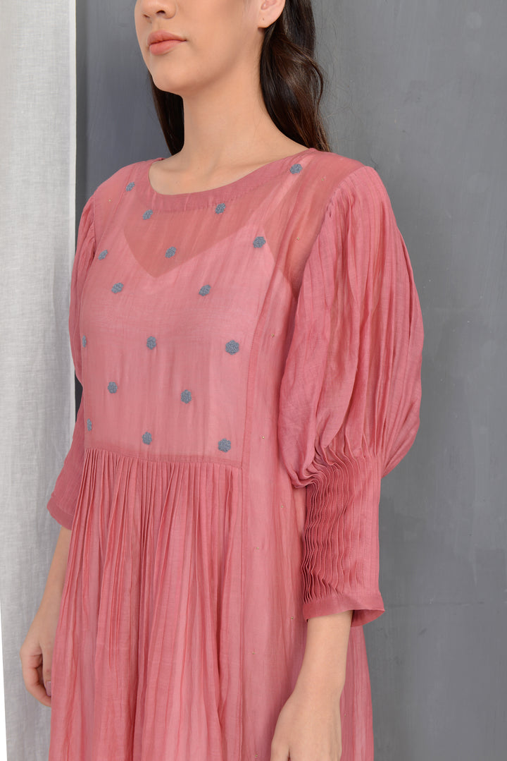 ROSALINE SILK OVERLAY DRESS