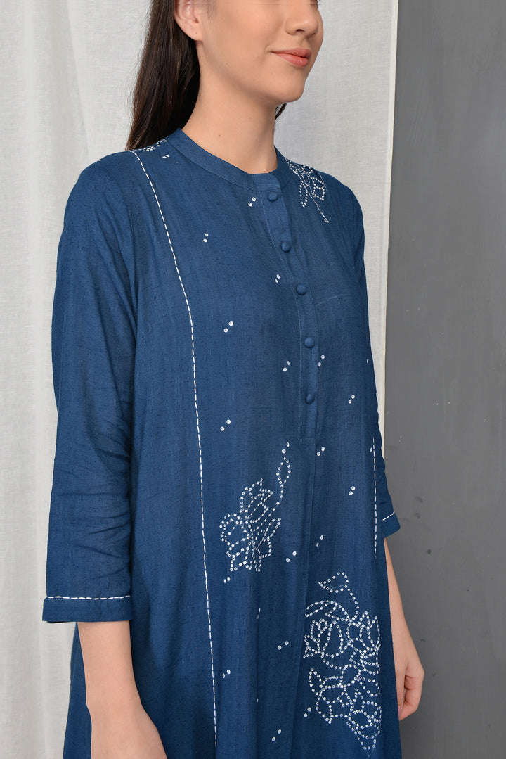 MARGERET INDIGO CO-ORD SET