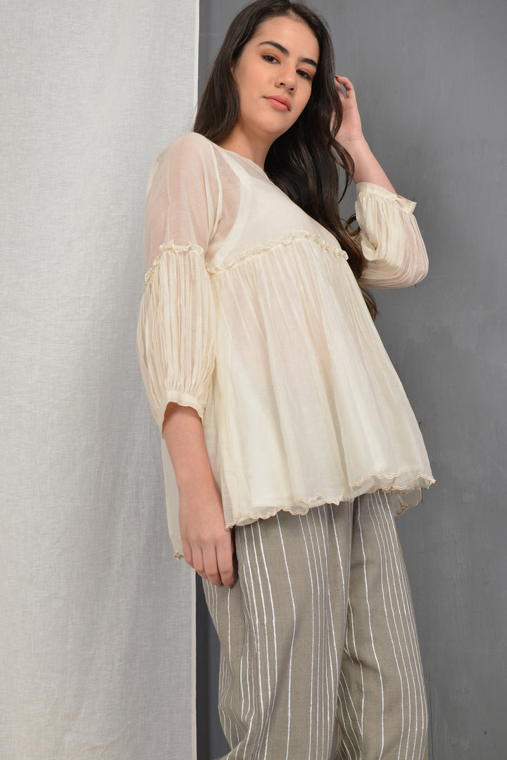MITSU OVERLAY SHORT TUNIC