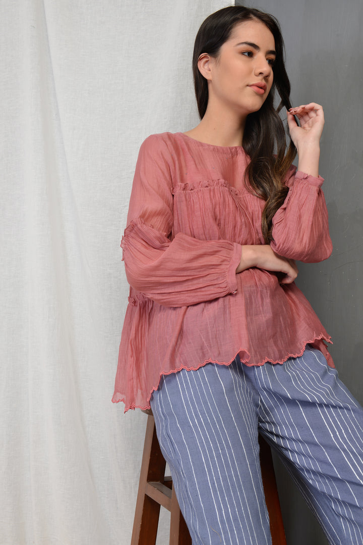 ROSALINE  PLEATED SHORT TUNIC