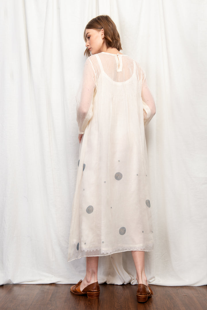 SOPHIAH SILK OVERLAY DRESS