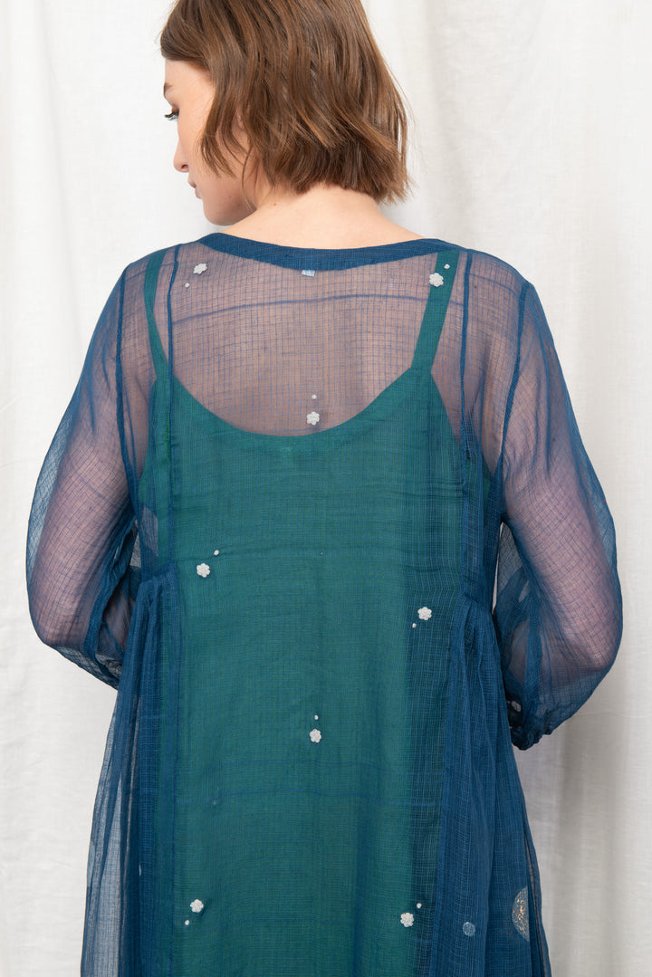 AMY INDIE SILK OVERLAY DRESS