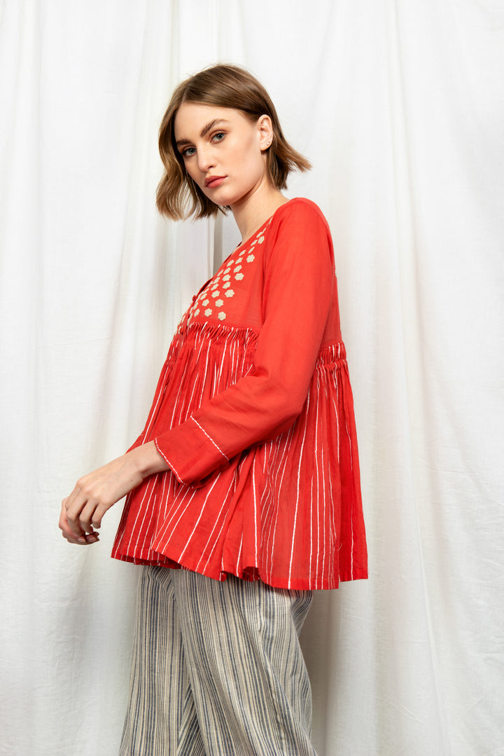MILLE PLEATED SHORT TUNIC