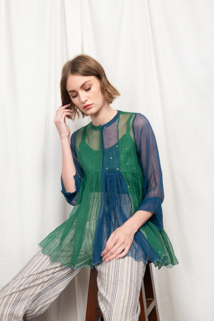 MYRAH PLEATED SHORT TUNIC