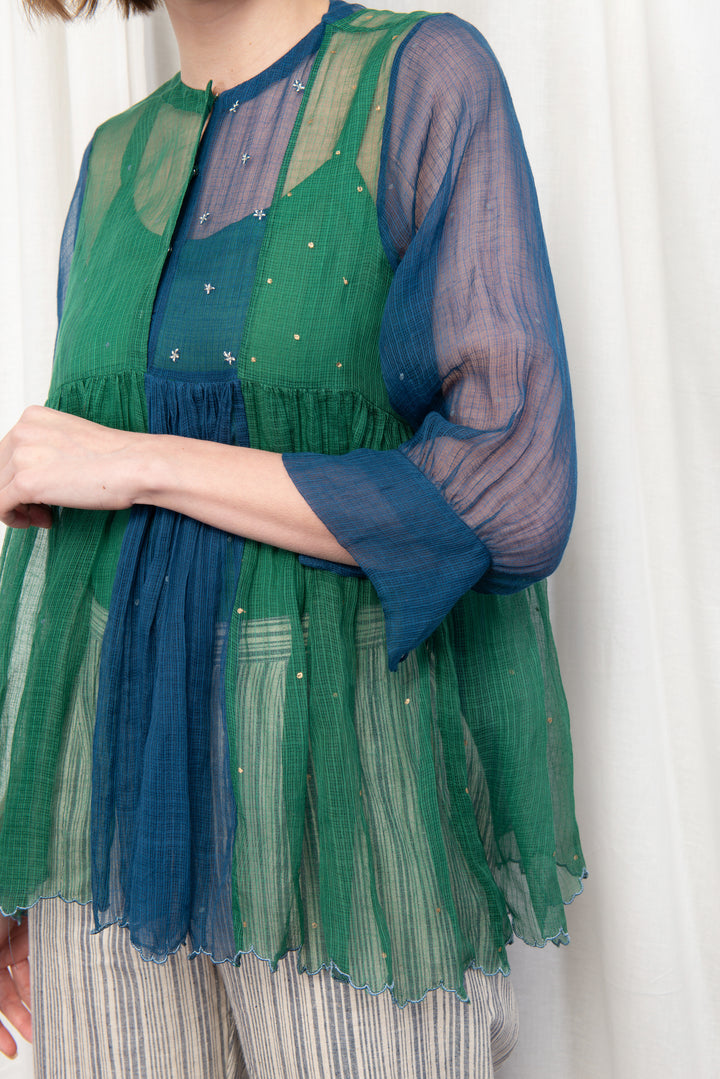 MYRAH PLEATED SHORT TUNIC