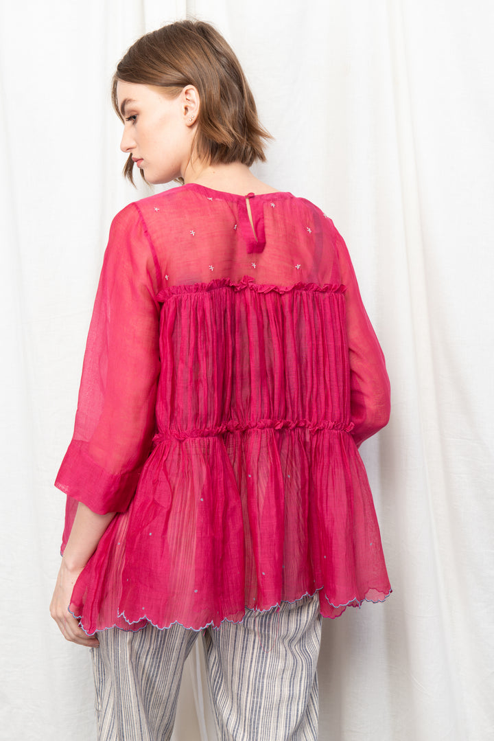 PIPER PLEATED SHORT TUNIC