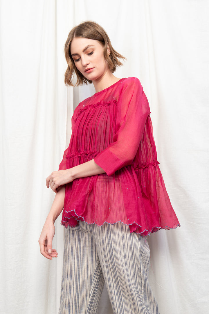 PIPER PLEATED SHORT TUNIC